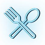 Neon restaurant icon
